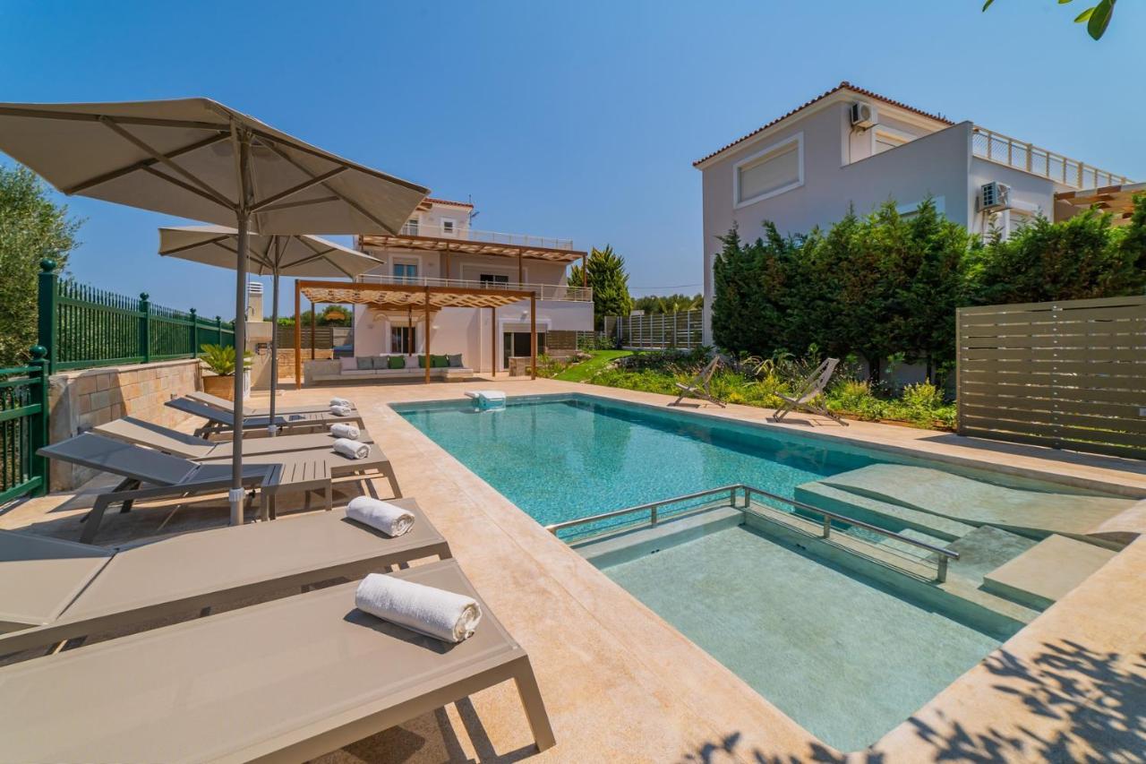 Estella Villa With Pool, Children Area, Bbq & Magnificent Views! Astérion Exterior foto